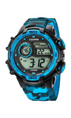 Calypso Herren Digital Quarz Uhr mit Kunststoff Armband K5723/4 von Relojes Calypso