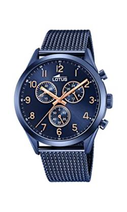 Lotus Herren Chronograph Quarz Uhr mit Edelstahl Armband 18638/1 von Relojes Lotus