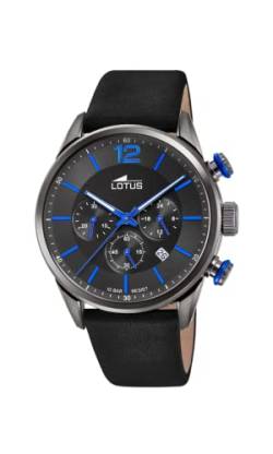 Lotus Herren Chronograph Quarz Uhr mit Edelstahl Armband 18687/3 von Relojes Lotus