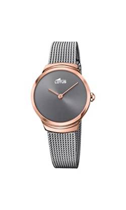 Lotus Uhr Für Damen 18496/2 Minimalist Roségold Edelstahl Case GrauEdelstahl Band von Relojes Lotus