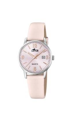 Lotus Uhr Für Damen 18699/2 Acero Clasico Silber Edelstahl Case RoségoldLeder Band von Relojes Lotus