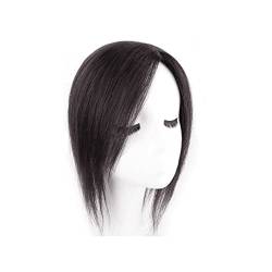 RemeeHi Haaraufsatz mit Krone, zum Anklipsen, Echthaar-Aufsatz, Haarabdeckung, für Damen, mittlere 30 cm, natürliche Farbe von RemeeHi