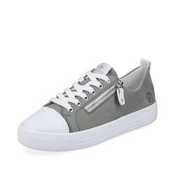 Remonte Damen Bequemschuhe D0917, Frauen Schnürschuhe,lose Einlage,lace-up,Low-tie,Komfortschuhe,Halbschuhe,schnürschuhe,grün Kombi,42 EU / 8 UK von Remonte