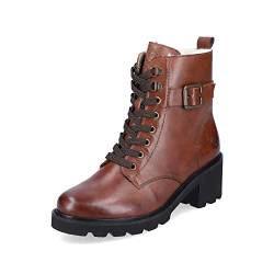 Remonte Damen Biker Boots D0A74, Frauen Stiefeletten,lose Einlage,winterstiefeletten,winterschuhe,gefüttert,boots,stiefel,bootee,braun,40 EU / 6.5 UK von Remonte