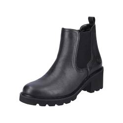 Remonte Damen D0A70 Chelsea-Stiefel, schwarz/schwarz / 01, 41 EU von Remonte