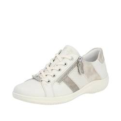 Remonte Damen D1E00 Sneaker, Snow/Perle/Offwhite/Muschel / 80, 37 EU von Remonte