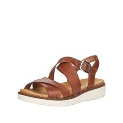 Remonte Damen D2060 Slingback Sandalen, Braun (Muskat 24), 41 EU von Remonte