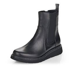 Remonte Damen D3970 Chelsea-Stiefel, schwarz/schwarz / 01, 39 EU von Remonte