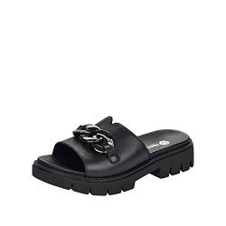 Remonte Damen D7952 Sandale mit Absatz, schwarz/schwarz / 00, 37 EU von Remonte