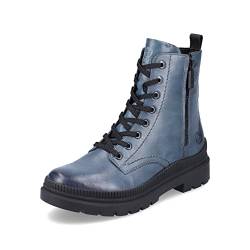 Remonte Damen Klassische Stiefel D0C70, Frauen Stiefel,lose Einlage,winterstiefel,uebergangsstiefel,uebergangsschuhe,lederstiefel,blau,37 EU / 4 UK von Remonte