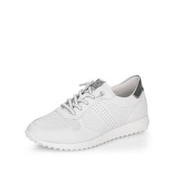 Remonte Damen Low-Top Sneaker D3100, Frauen Halbschuhe,lose Einlage,schnürschuhe,straßenschuhe,Strassenschuhe,Sportschuhe,Weiss Kombi (80),38 EU von Remonte