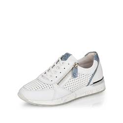 Remonte Damen Low-Top Sneaker R2539, Frauen Halbschuhe,lose Einlage,Freizeitschuhe,Turnschuhe,Laufschuhe,Freizeit,sportlich,Weiss Kombi,38 EU / 5 UK von Remonte