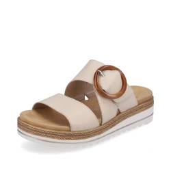 Remonte Damen Pantoletten D0Q51, Frauen Slipper,lose Einlage,Sommerschuhe,sommerclogs,Sandalen,Freizeitschuhe,Schlupfschuhe,Weiss Kombi (80),43 EU von Remonte