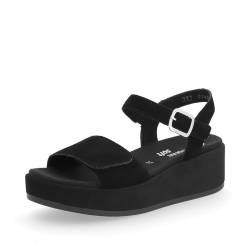 Remonte Damen Plateausandalen D1N50, Frauen Sandalen,lose Einlage,plateausandaletten,bequem,sommerschuhe,freizeitschuhe,strandschuhe,schwarz (00),39 EU von Remonte