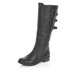 Remonte Damen R3370 Hohe Stiefel, Schwarz (Asphalt / 01), 37 EU von Remonte