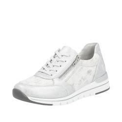 Remonte Damen R6700 Sneaker, Ice/Weiss-Silber / 91, 37 EU von Remonte