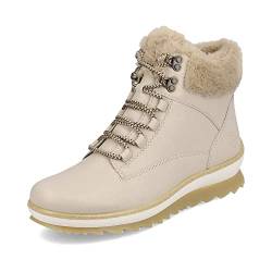 Remonte Damen Schnürstiefeletten R8484, Frauen Stiefeletten,lose Einlage,schnürboots,winterstiefel,winterschuhe,warm,gefüttert,beige,39 EU / 6 UK von Remonte