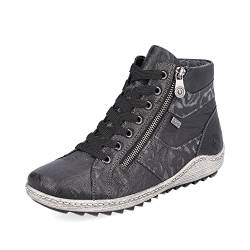 Remonte Damen Sneaker R1484, Frauen Schnürschuhe,lose Einlage,Halbschuhe,Freizeitschuhe,Schnuerschuhe,schwarz Kombi,40 EU / 6.5 UK von Remonte