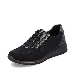 Remonte Damen Sneaker R6700, Frauen Schnürschuhe,lose Einlage,Strassenschuhe,Schnuerung,lace-up,Shoes,Low-tie,schnürschuhe,schwarz,42 EU / 8 UK von Remonte