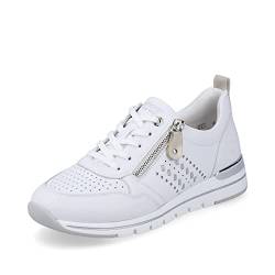 Remonte Damen Sneaker R6707, Frauen Schnürschuhe,lose Einlage,Strassenschuhe,Schnuerung,lace-up,Low-tie,schnürschuhe,Weiss Kombi,38 EU / 5 UK von Remonte