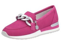 Slipper REMONTE "ELLE-Collection" Gr. 43, pink (fuchsia) Damen Schuhe Slip ons von Remonte