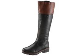 Stiefel REMONTE Gr. 36, Normalschaft, braun (schwarz, braun) Damen Schuhe Lederstiefel mit Tex-Ausstattung von Remonte