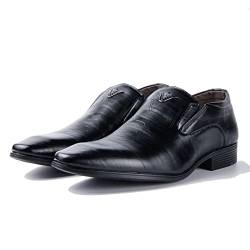 Remxi Herren Slipper Business Klassische Schuhe Brogues Formale Schuhe 5003 Schwarz 42 von Remxi