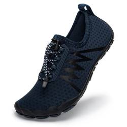 Wasserschuhe für Herren und Damen, Surfen, Tauchen, Barfußschuhe, Strand, Bootfahren, rutschfest, Schwimmen, schnell trocknend, leicht, Yoga-Schuhe, Unisex, navy, 36 1/3 EU von Remxi