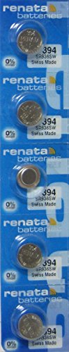 394 Watch battery - Strip of 5 Batteries von Renata