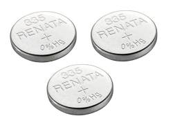 Renata 3 x 335 / SR512SW Uhrenbatterie / Knopfzelle, hergestellt in der Schweiz, Silberoxid, 1,5 V, auch Sb-Ab, 280-68, V335, 622 von Renata