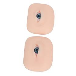Augen-Make-up-Übungsmodell, 1 Paar Weiches Silikon-Augenmodell mit Augapfel für Bildungsdisplay (Blauer Augapfel) von Rendon