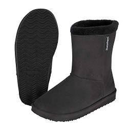 Renner Damen Gummistiefel Gefüttert Winter Boots Wasserdicht, Schwarz, 36 von RennerXXL