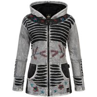 RennerXXL Fleecejacke Ankerglut Nepalliebe Damen Patchwork Jacke - handarbeit von RennerXXL