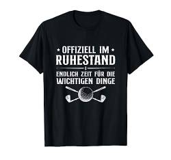 Herren Golfer im Ruhestand Pension Golf Rentner.png T-Shirt von Rente Deko Renteneintritt Zubehör Mann