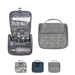 Hängende Kulturtasche für Männer, Make-up-Organizer für Reisen mit 4 Fächern, Wasserabweisende Kosmetiktasche für Frauen, großer Kit-Organizer, voller Behälter für Badezimmer, Marineblau von Reotto