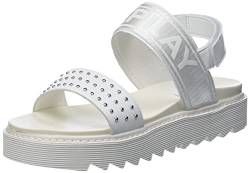 REPLAY Alicante JR Studs Sandale, 081 White Silver, 33 EU von Replay