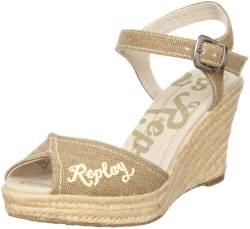 REPLAY Clareta, Damen Fashion-Sandalen, Braun (Taupe), 40,5 EU / 7 UK von Replay