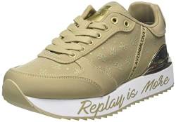 REPLAY Damen Penny Allover Sneaker, 002 BEIGE, 40 EU von Replay
