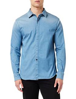 REPLAY Herren M4088 Hemd, 10 Light Blue, 3XL von Replay