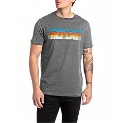 REPLAY Herren M6309 T-Shirt, M02 Grey Melange, XS von Replay