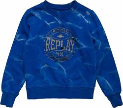 REPLAY Jungen SB2052 Sweatshirt, 185 Bluette, 4A von Replay
