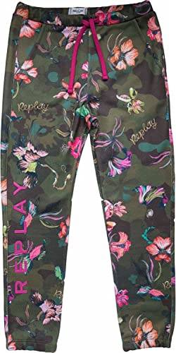 REPLAY Mädchen SG9357 Lässige Hose, 010 Mimetic/Flowers Military, 8A von Replay