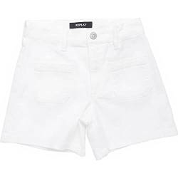 REPLAY Mädchen SIJAN Shorts, 001 White, 6A von Replay