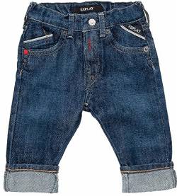 Replay Baby Jungen Jeans mit Umschlagbund, Blau (Medium Blue 009), 6 Monate von Replay