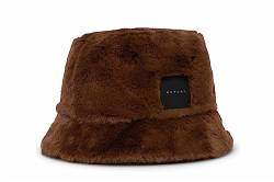 Replay Damen Bucket Hut Fischerhut aus Kunstfell, Brick Brown 060 (Braun), S-M von Replay