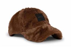 Replay Damen Cap Basecap aus Kunstfell, Braun (Brick Brown 060), Onesize von Replay