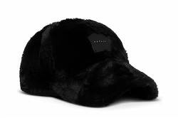 Replay Damen Cap Basecap aus Kunstfell, Schwarz (Black 098), Onesize von Replay