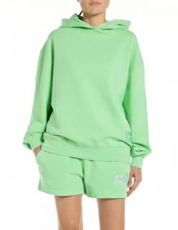 Replay Damen Hoodie aus Baumwolle, Bright Green 138 (Grün), S von Replay