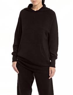 Replay Damen Hoodie mit Kapuze, Deep Brownk 601 (Braun), XS von Replay