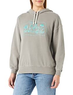 Replay Damen Hoodie mit Kapuze, Grau (Nepaly Grey 585), M von Replay